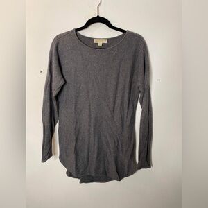 Michael Kors Gray Tunic Sweater, Zip size small